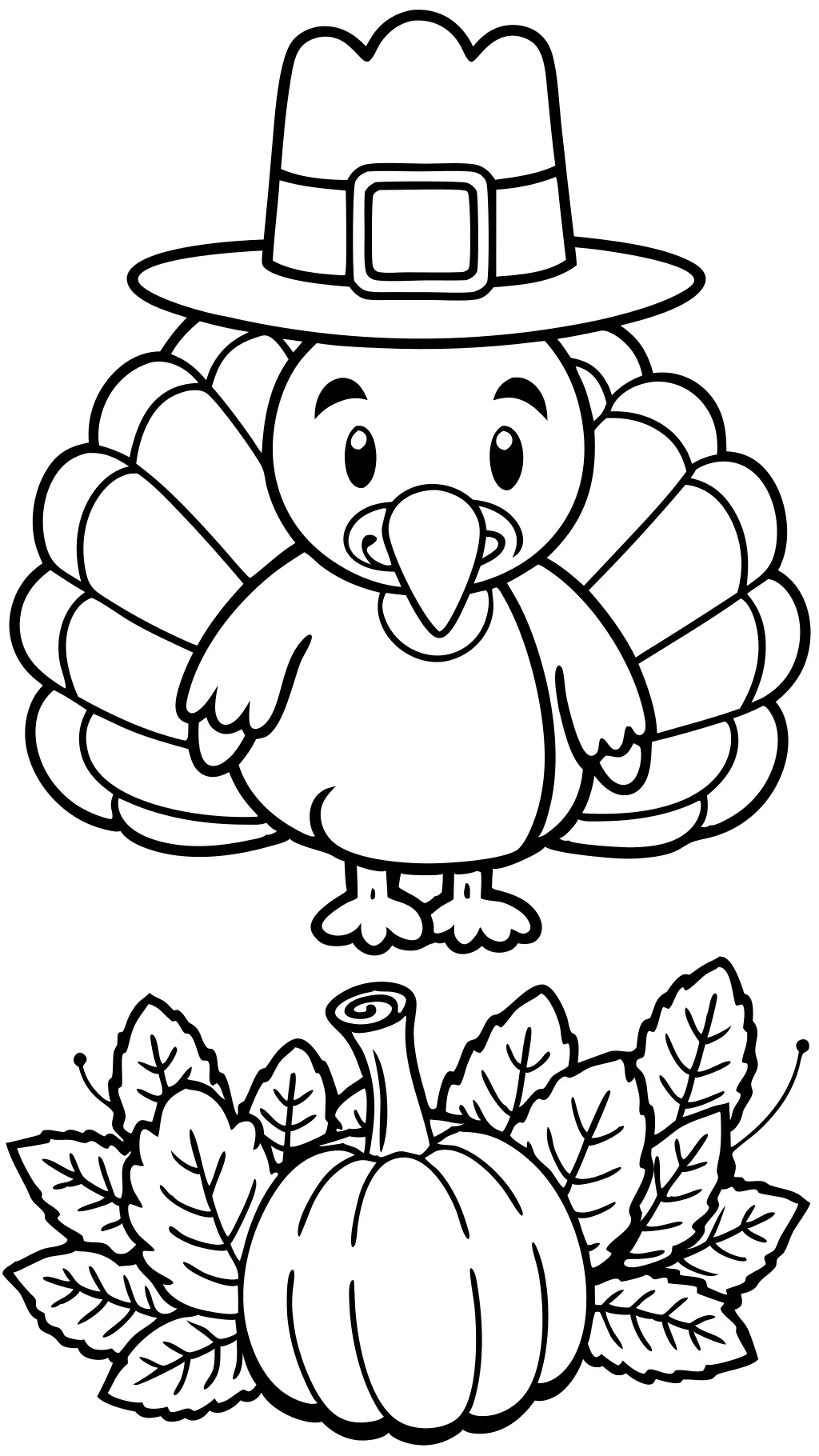 coloriage de Thanksgiving de dinde